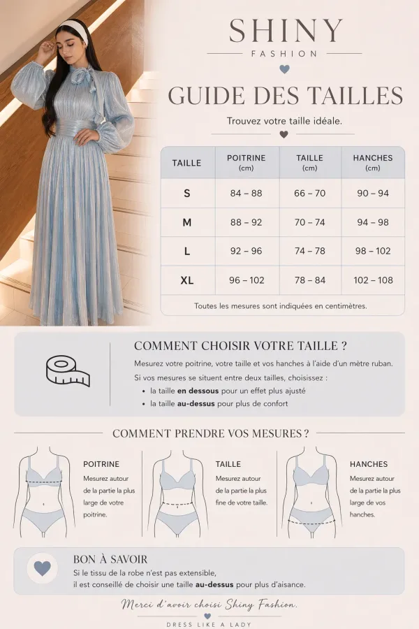 Moonlight Lady - Robe Longue Plissée Lumière Céleste
